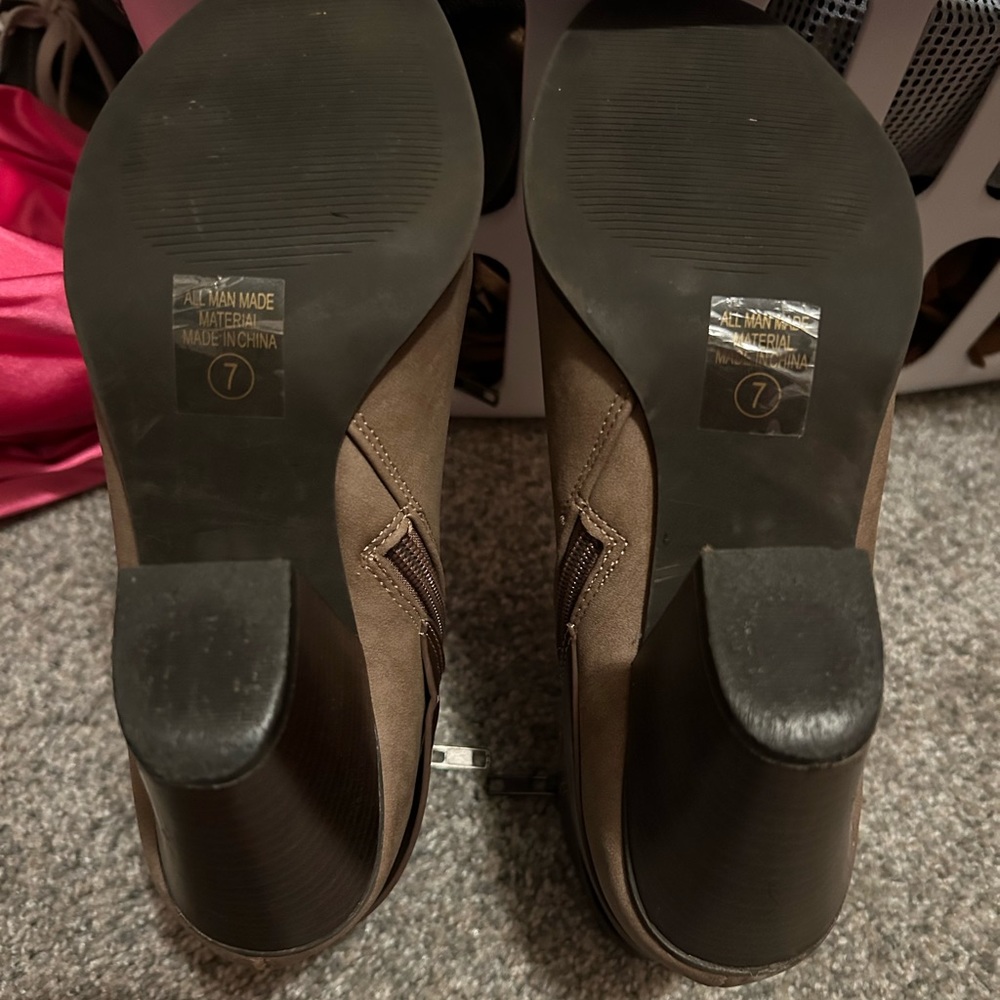 Suede Booties - Picture 2 of 2